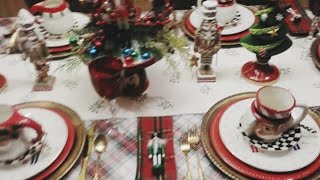 Christmas Tartan & Nutcracker Tablescape! ❤💚❤