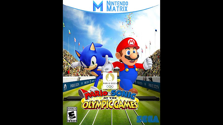 Mario and Sonic at the Olympic Games Paris 2024 video game #paris2024