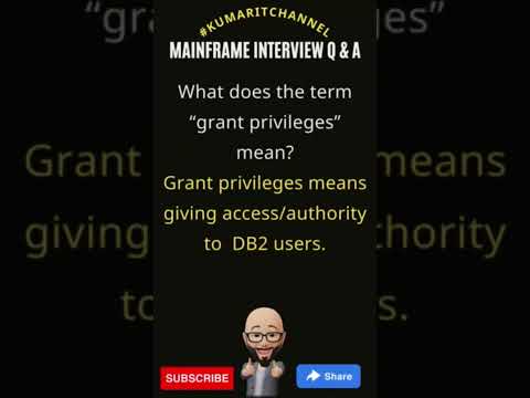 Mainframe DB2 Interview Q & A #kumaritchannel #ibm #mainframe #mainframedb2 apr 5