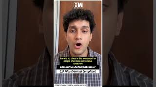 #Shorts | Anti-India Statements Row: CJP Files Criminal Complaint | Saurav Das | Abhijit Iyer Mitra