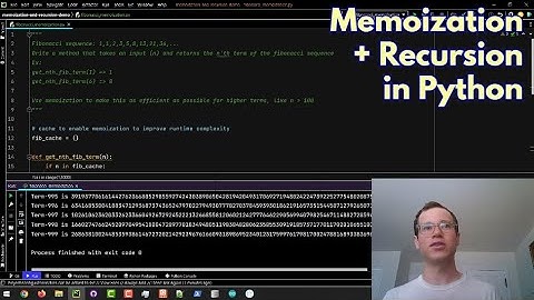 Memoization and Recursion in Python