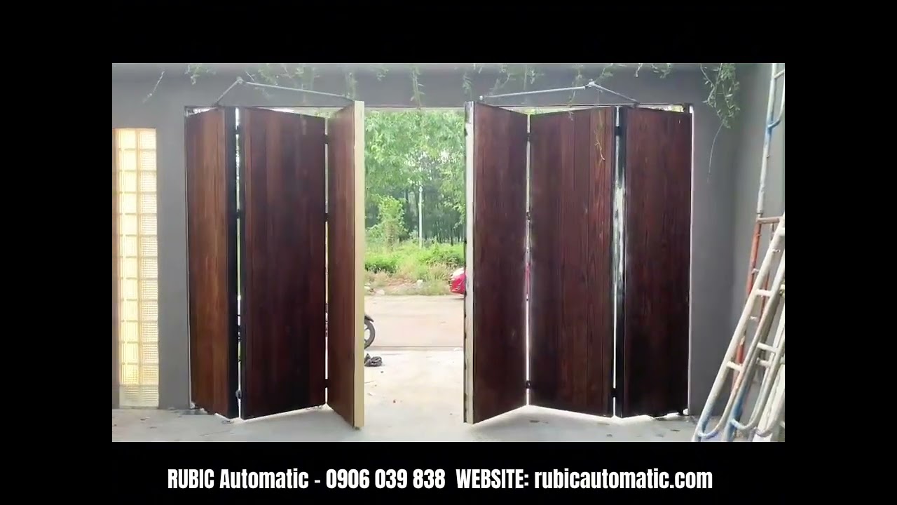 RUBIC 0906039838 - Lắp đặt cổng tự động 6 cánh âm sàn tại Bến Cát, Bình Dương