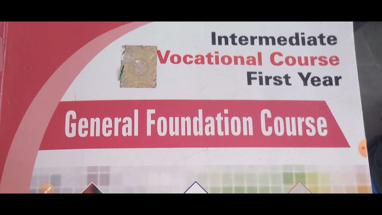 GFC 1St yr syllabus in TS for all Inter vocational students