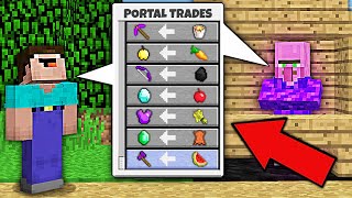 THIS PORTAL TRADER EXCHANGES RAREST PORTAL ITEMS IN MINECRAFT ? 100% TROLLING TRAP !