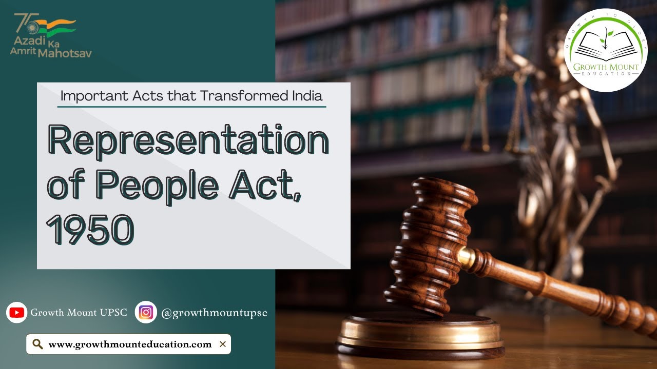 what is representation of peoples act 1950