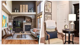 75 Living Space With A Stone Fireplace And A Corner Tv Design Ideas You'll Love 🏡