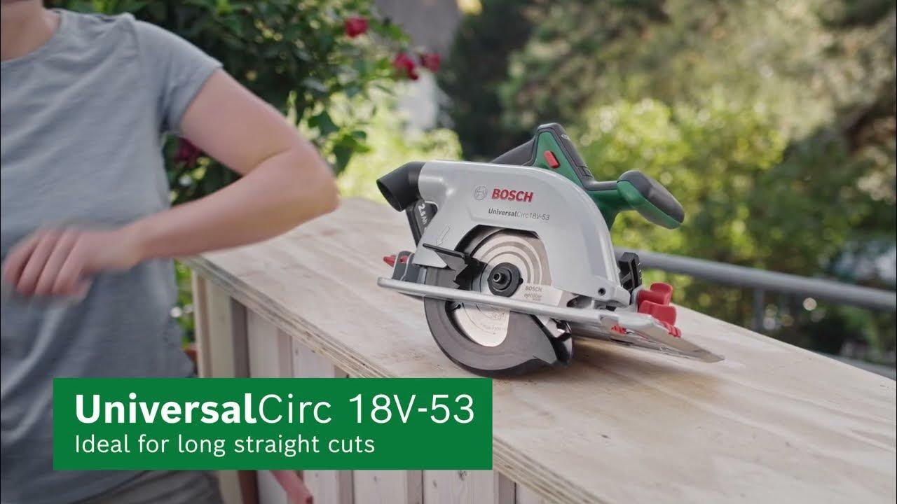 Cordless Circular saw Bosch UniversalCirc 18V53 YouTube