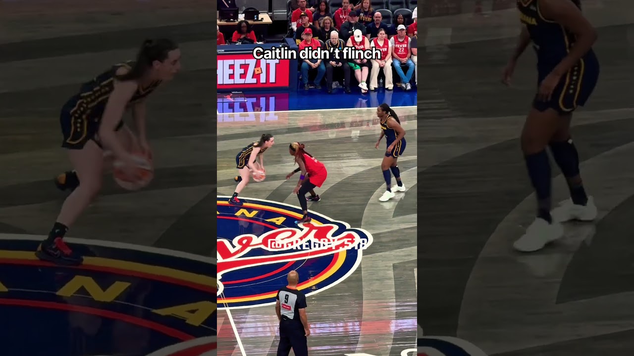 ⁣Caitlin didn’t flinch #caitlinclark #basketball #wnba