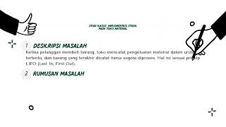 Studi kasus data Array dan data Stack pada Toko Material | Presentasi Algoritma dan Struktur data