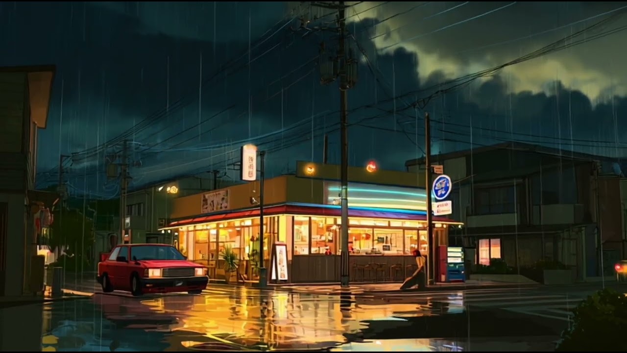 Raindrops whisper on the window — the perfect sound for peace 🌧️