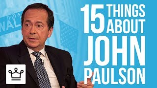 15 Things You Didn't Know About John Paulson