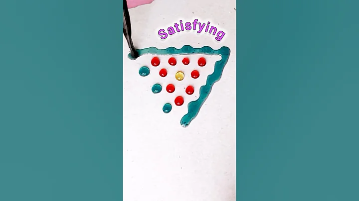 Tiny drop, big impact! Color mixing tips🟢🔴🟡#short #shorts #tiktok #asmr #mix