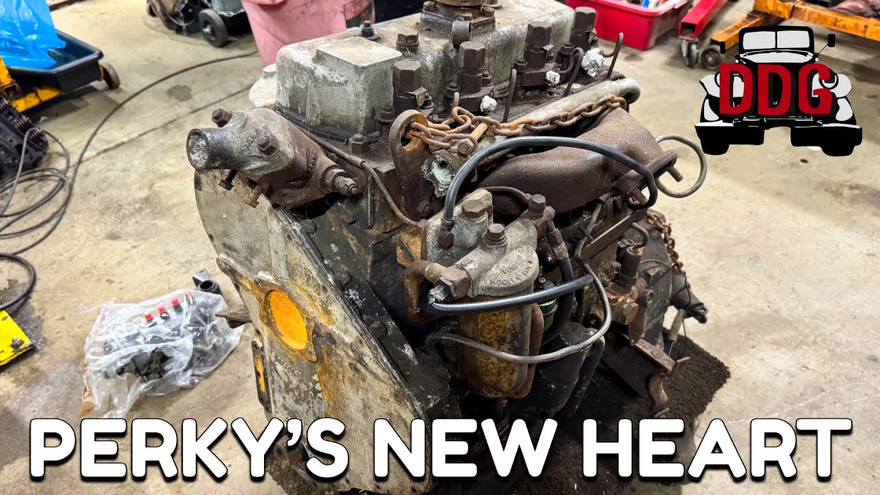 Запасной план Перки — разборка двигателя Perkins P4C для моего дизельного такси Plymouth 1959 год...