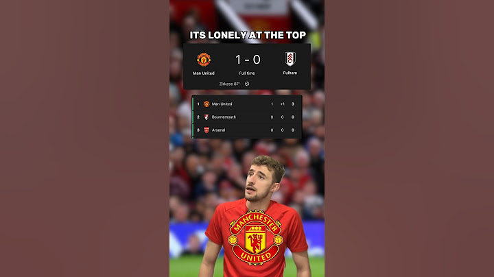 ITS LONELY AT THE TOP!!! 🔥👏 | MAN UNITED 1-0 FULHAM #premierleague