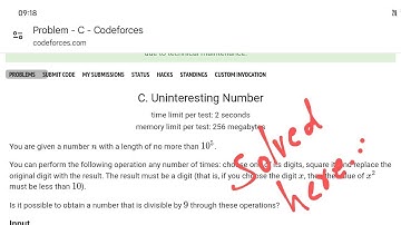 Uninteresting Number problem solution code in C ||Codeforces Round 991(Div.3)#codeforces
