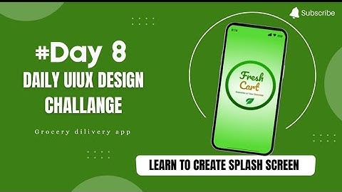 Design Your OWN Grocery App Splash Screen Now #appdesign