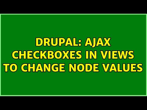 Drupal: AJAX checkboxes