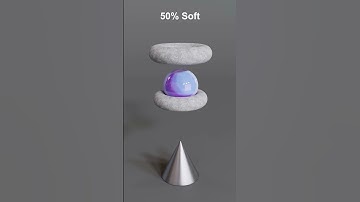 Blender Soft Body Simulation | Ball Drop Test (Softness 0–100)