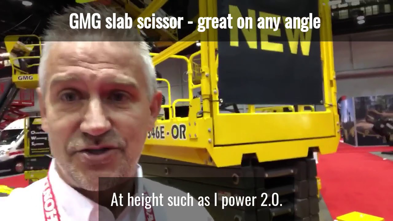 NEW Electric drive slab scissor that can operate on angles