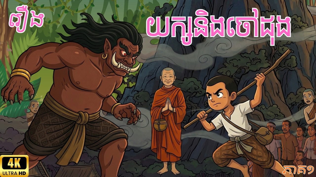 រឿង យក្សនិងចៅដុង ភាគទី១| តើចៅដុងអាចចាប់យក្សបានទេ ?