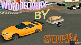 Wood delivery by Supra || Car Parking multiplayer #iqooz6lite5g #supra #carparking #foryou #youtube