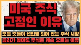 지금 미국 주식이 고점인 이유, 금리가 높아도 모든 것들이 선반영 되어 있는 주식 시장
