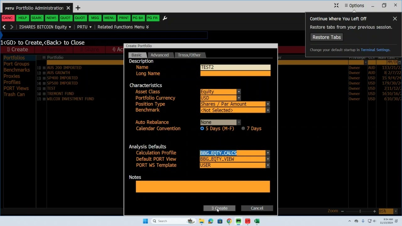PRTU Bloomberg - How to Upload a Custom Portfolio of Stocks!