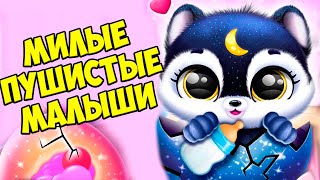 ПУШИСТЫЕ питомцем малыши Fluvsies, милашкиухаживаю за.