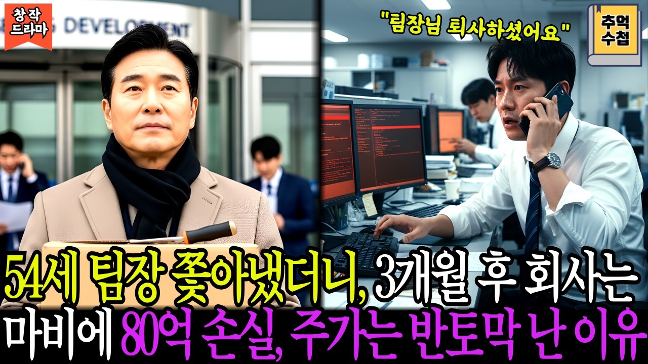 54세 팀장 쫓아냈더니, 3개월 후 회사는 마비에 80억 손실, 주가는 반토막 난 이유 | 창작드라마 | 시니어오디오북 | 시니어사연 | 감성드라마 | 라디오드라