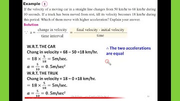 Dynamics|2nd secondary| Rectilinear motion with Uniformly accelerated- School Book