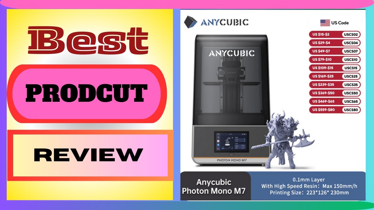 ANYCUBIC Photon Mono M7 AE Version Mono MSLA 3D Printer High Speed Resin Photocuring 14K