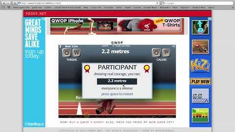 Gaming time #1: QWOP SUCKS