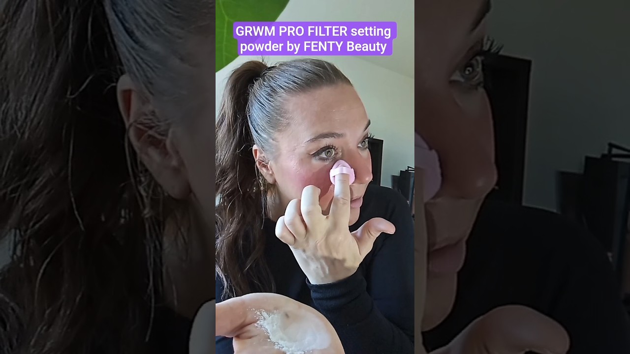 GRWM by using the PRO FILTER setting powder 😍 