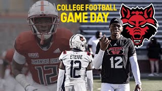 COLLEGE FOOTBALL GAME DAY VS UMASS|| DAY IN THE LIFE VLOG || ARKANSAS STATE UNIVERSITY