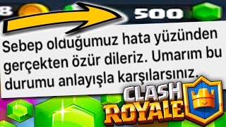 SUPERCELL ÖZÜR DİLEDİ, 500 YEŞİL TAŞ GÖNDERDİ! -  SIFIRDAN EFSANEVİYE - CLASH ROYALE #24