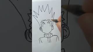 Desenhando Gon Hunter X Hunter