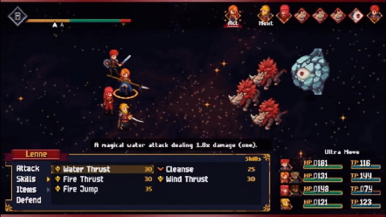 Chained Echoes PS5 - Heroes of Leonar At Fiorwoods Fight & Build Timestamped