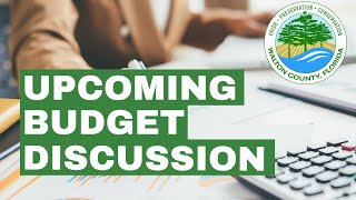 Upcoming Budget Discussion