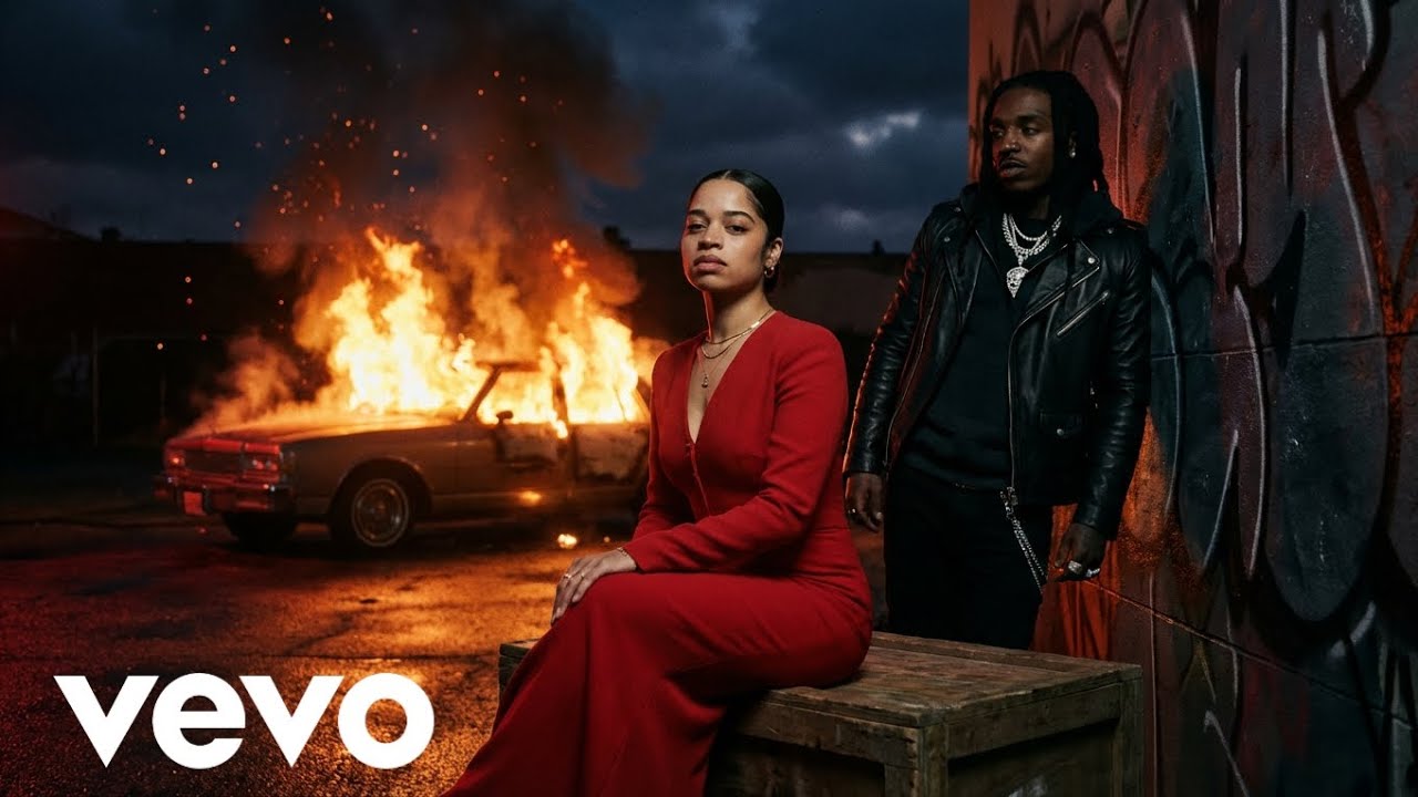 Slide With Intentions - Ella Mai ft. Jacquees ( Lyrics Video )