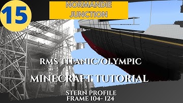 RMS Titanic/Olympic , 4:1 Scale,  Minecraft Tutorial. PART FIFTHTEEN