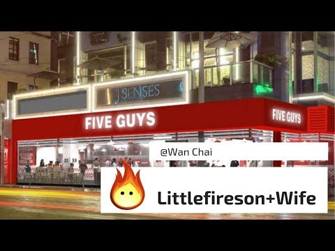 [灣仔] 人氣Five Guys 五兄弟 排隊漢堡包? #灣仔 #五兄弟 #Five_GUYs