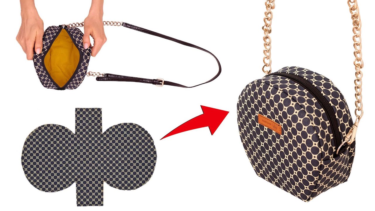 Как сшить круглую сумку самым простым способом!