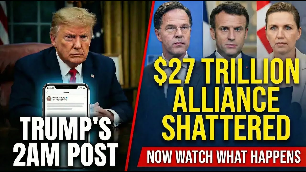 Trump's 2AM Post That SHATTERED the $27 Trillion Alliance - Now Watch What Happens!