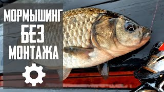 МОРМЫШИНГ БЕЗ МОНТАЖА / 20 МИНУТ КАРАСЕВОЙ РЫБАЛКИ БЕЗ КУПЮР