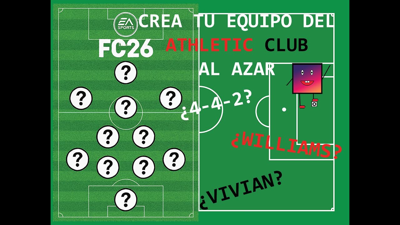 Crea tu alineación de fútbol soccer EA 26 || ATHLETIC CLUB FC 26
