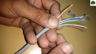 How to Make RJ45 Connector with Cat 6 UTP Cable - Making Ethernet Straight Cable