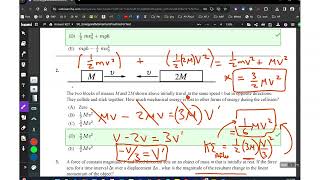 Momentum and Energy Practice #2
