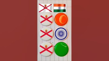 🇮🇳india flag 🆚 Bailiwick of Jersey🇯🇪 | flag art on coins | #shorts #painting #shortsfeed #viarl