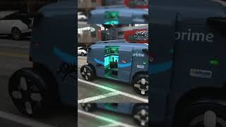 Driverless Amazon Prime robot making a delivery 👏 (🎥: alltechnonstop)