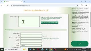 How to register .PK domain with PKNIC?